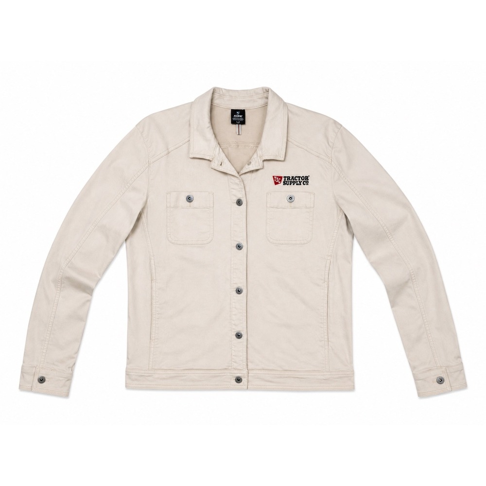 Kuhl Kultivatr Jacket Womens Large Tan Tractor Supply Co Logo Utility Chore